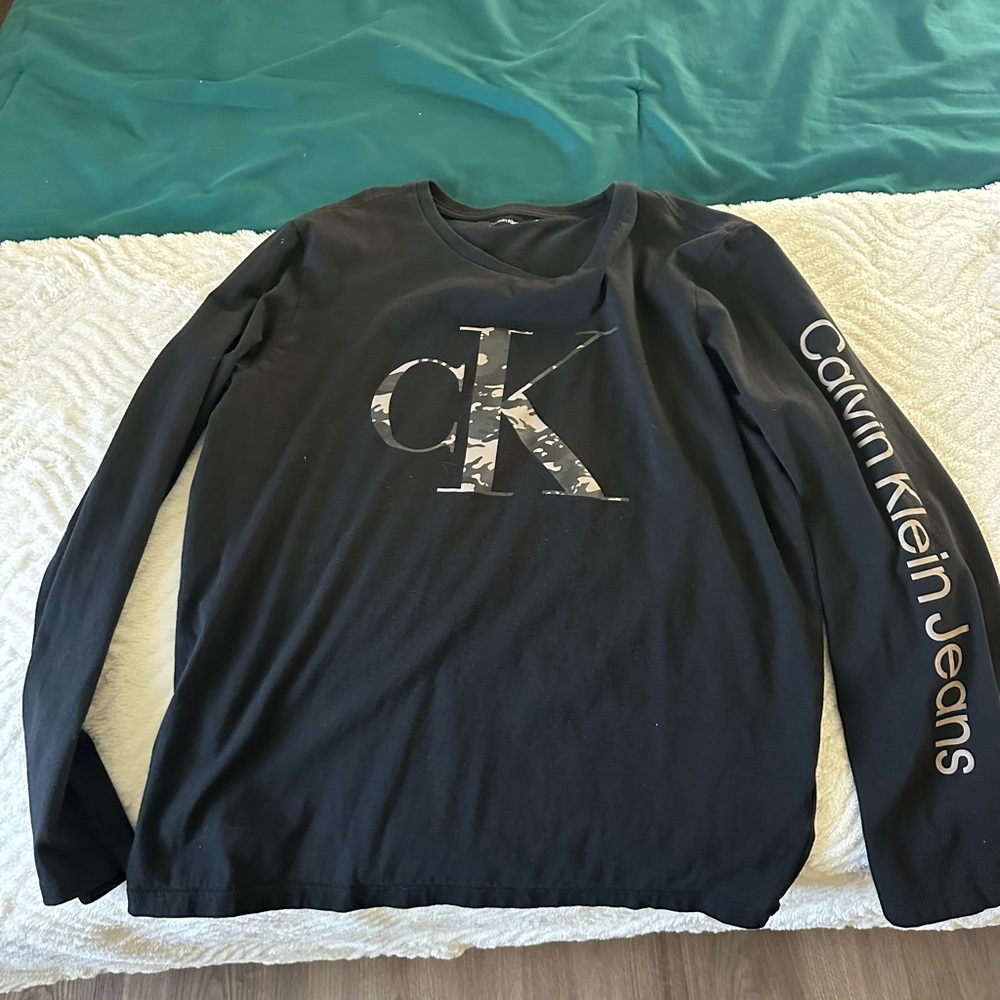 Calvin Klein Jeans Black Crew Neck Tee